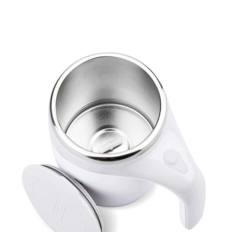 Caneca de Café Automática Recarregável – Agitação Elétrica Magnética em Aço Inoxidável