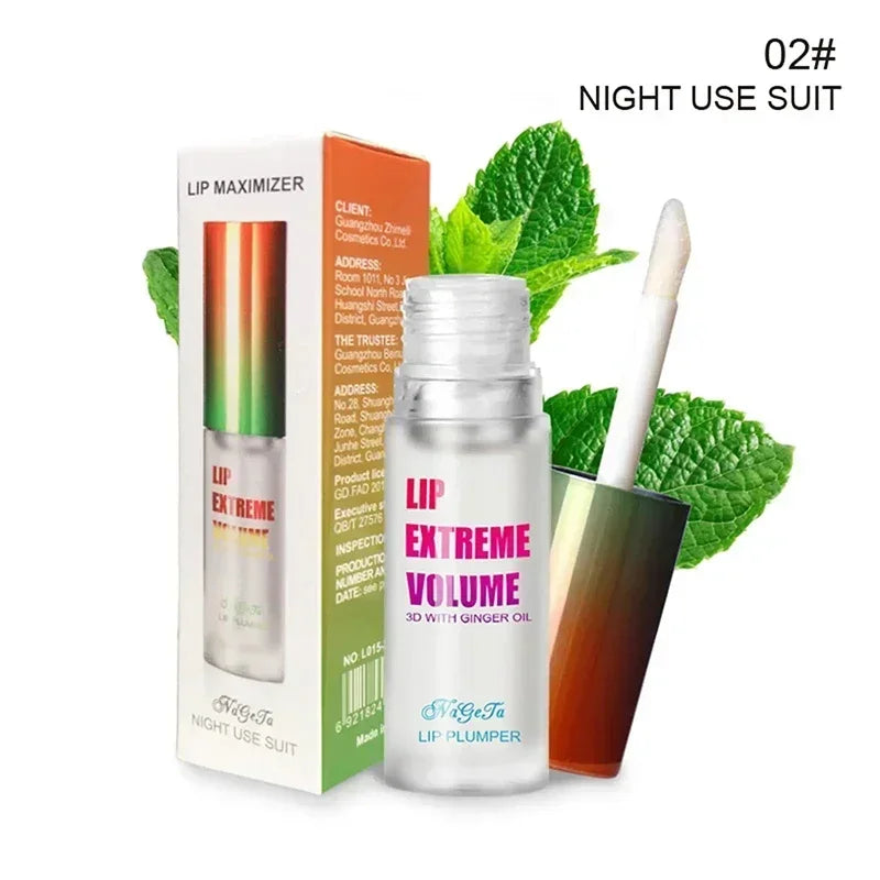 Óleo de soro labial de longa duração, essência de volume instantâneo, óleo reparador de linhas finas labiais, aumenta a elasticidade, bálsamo labial sexy