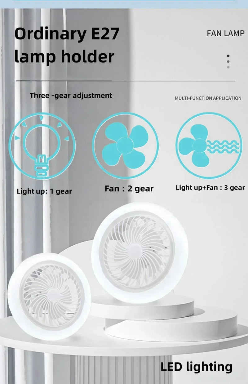 VENTILADOR DE TETO com Iluminação LED – Conforto, Estilo e Economia para Sua Casa