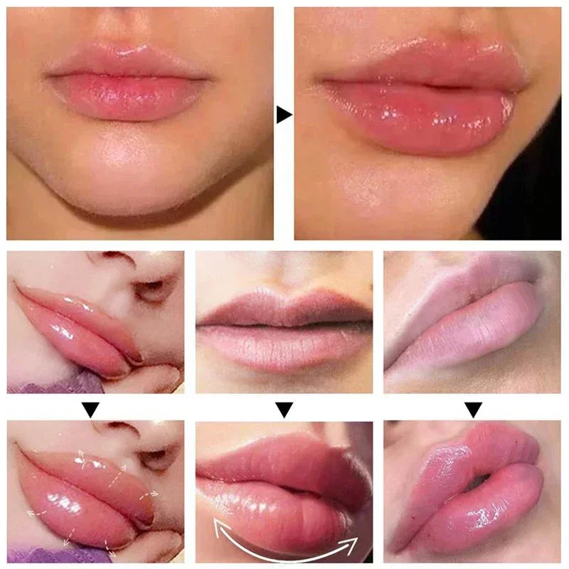 Óleo de soro labial de longa duração, essência de volume instantâneo, óleo reparador de linhas finas labiais, aumenta a elasticidade, bálsamo labial sexy