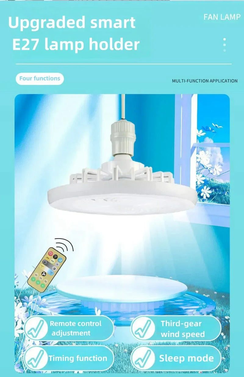 VENTILADOR DE TETO com Iluminação LED – Conforto, Estilo e Economia para Sua Casa