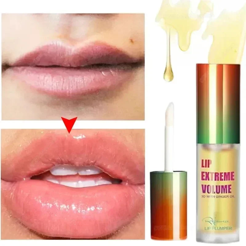 Óleo de soro labial de longa duração, essência de volume instantâneo, óleo reparador de linhas finas labiais, aumenta a elasticidade, bálsamo labial sexy