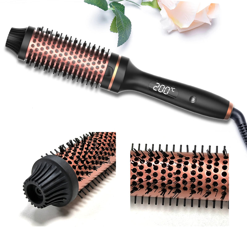 ESCOVA MODELADORA ALISADORA  ROTATIVA Modelador de Cabelo COM Pente Quente  2 em 1 Modelador de Cabelo Alisador