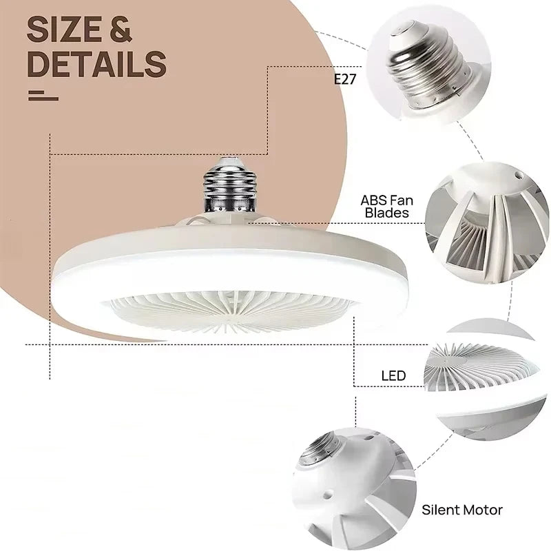 VENTILADOR DE TETO com Iluminação LED – Conforto, Estilo e Economia para Sua Casa