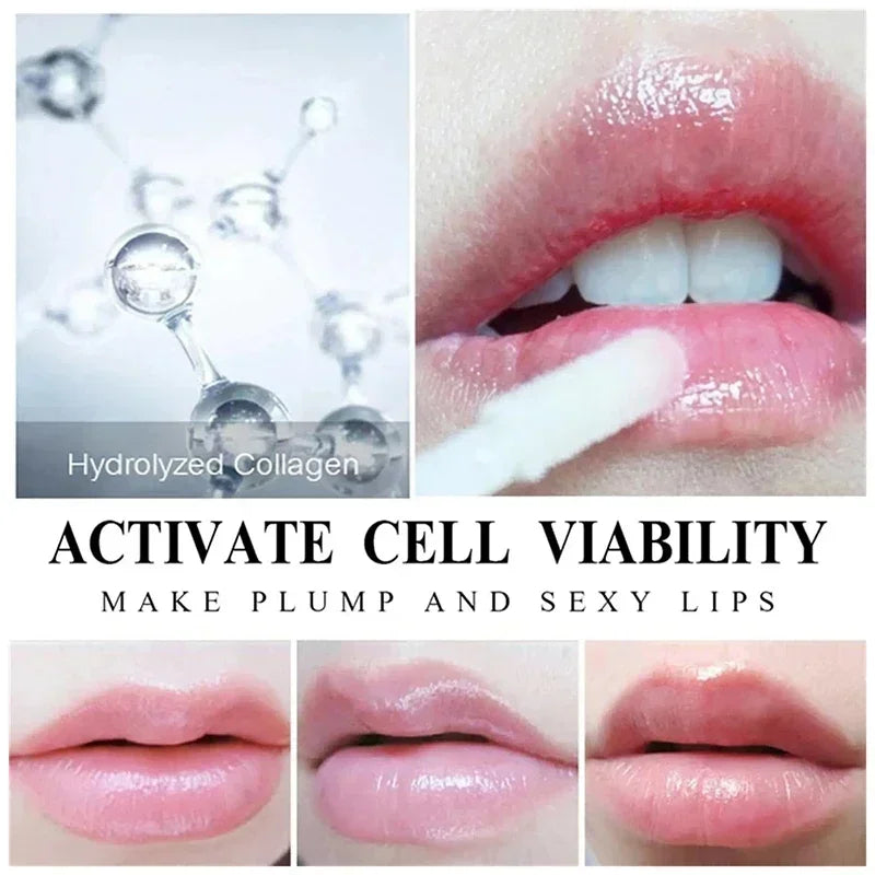 Óleo de soro labial de longa duração, essência de volume instantâneo, óleo reparador de linhas finas labiais, aumenta a elasticidade, bálsamo labial sexy