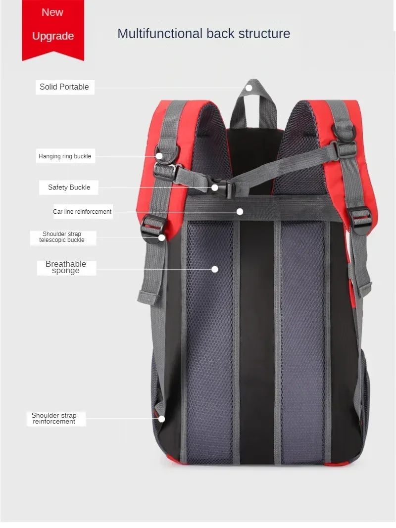 Quality Nylon Waterproof Travel Backpacks Men Climbing Travel Bags Hiking Backpack Outdoor Sport School Bag Men Backpack Women