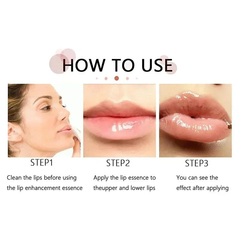 Óleo de soro labial de longa duração, essência de volume instantâneo, óleo reparador de linhas finas labiais, aumenta a elasticidade, bálsamo labial sexy