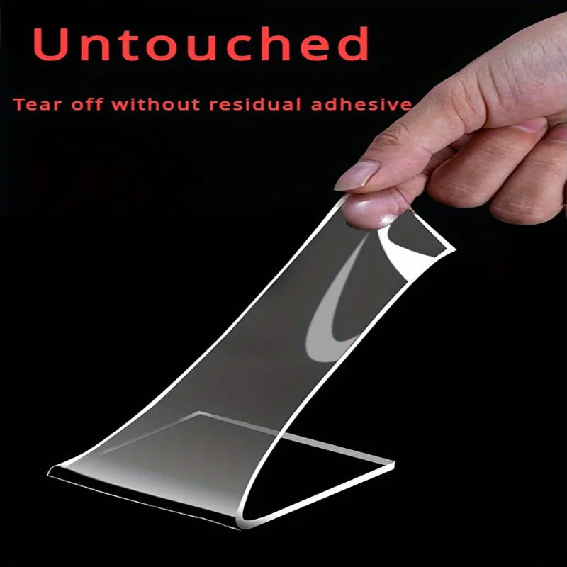 Fita adesiva dupla face 1/2/3/5M Nano Tape Tracsless Double Sided Tape Transparent No Trace Reusable Waterproof Adhesive Tape Cleanable Home Gekkotape