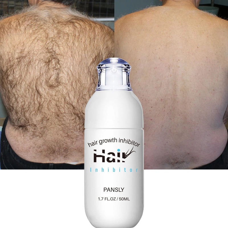 SPRAY de remoção de cabelo inibidor de crescimento de cabelo spray indolor redução de cabelo inibe permanentemente o crescimento de cabelo pele suave e sedosa