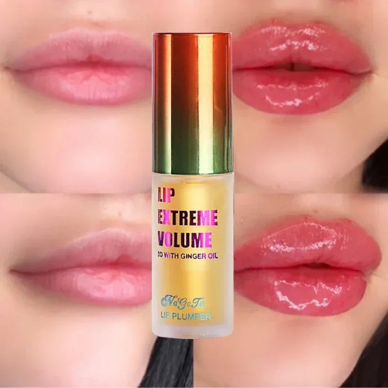 Óleo de soro labial de longa duração, essência de volume instantâneo, óleo reparador de linhas finas labiais, aumenta a elasticidade, bálsamo labial sexy