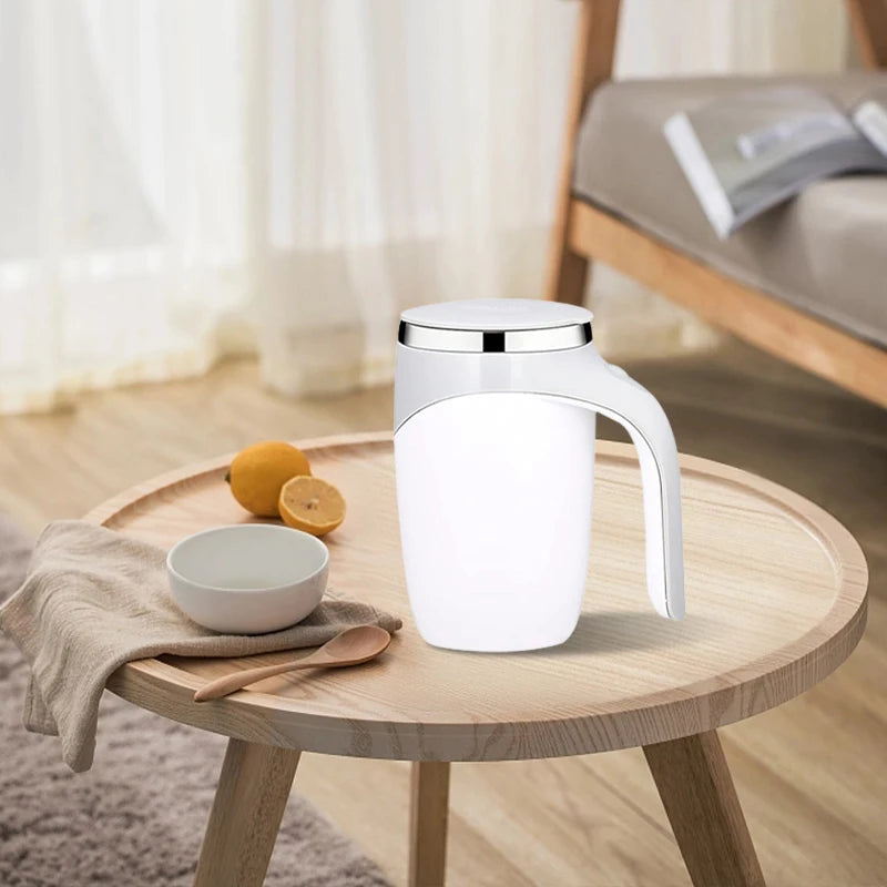 Caneca de Café Automática Recarregável – Agitação Elétrica Magnética em Aço Inoxidável